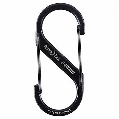 Double Gated Carabiner 2 in Black