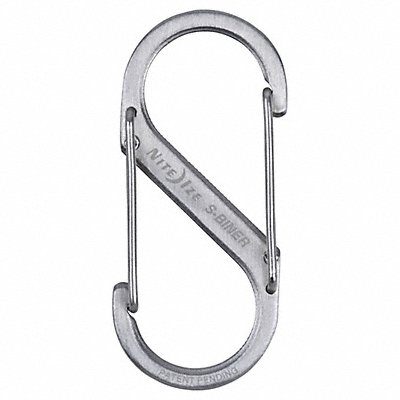 Double Gated Carabiner 2 in Silver