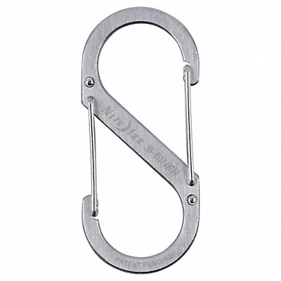 Double Gated Carabiner 3-1/2 in Silver