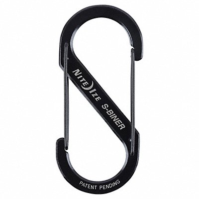 Double Gated Carabiner 4-3/8 in Black