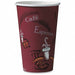 Disposable Hot Cup 16 oz Maroon PK50