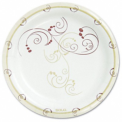 Disp Paper Plate 8 1/2 in Multi PK125