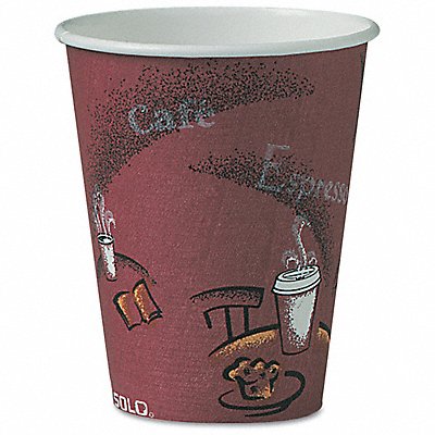 Hot Cups Maroon Paper 8 oz PK500