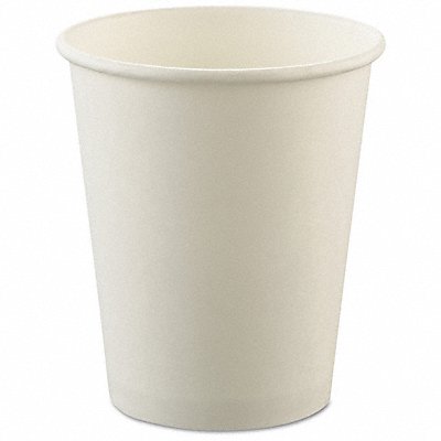 Disposable Hot/Cold Cup 8 oz WH PK1000