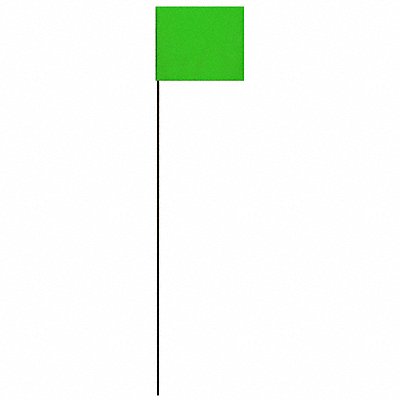 Marking Flag Green Solid Pattern PK25