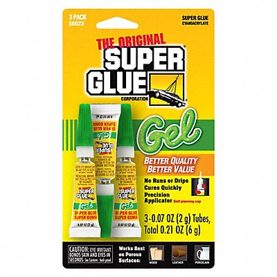 Instant Adhesive 0.07 fl oz Tube PK3