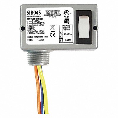 Prewired Rocker Switch SPDT 20A@277VAC