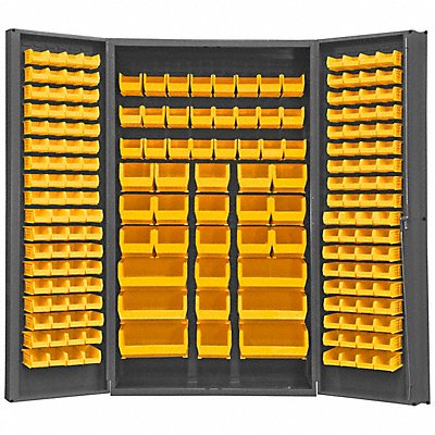 K4896 Bin Cabinet 84 x48 x24 Gray 192YlwBns