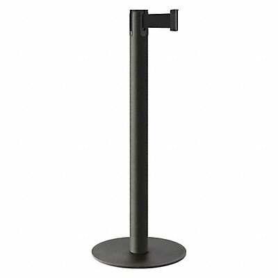 Barrier Post Steel Black Wrinkle