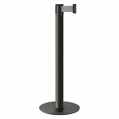 Barrier Post Steel Black Wrinkle