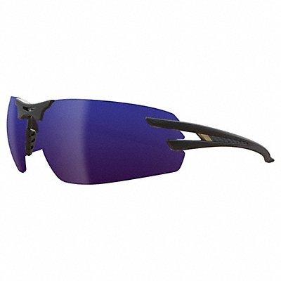 Safety Glasses Blue Lens Black Frame M