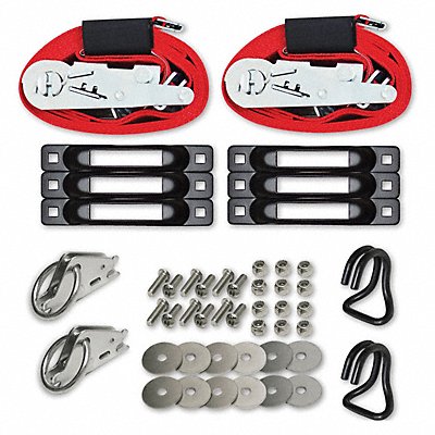 Tie Down Strap Kit Ratchet Poly 16 ft.