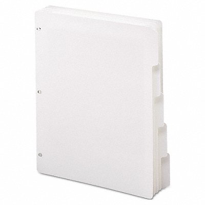 Index 3 Ring Binder Divider White PK20