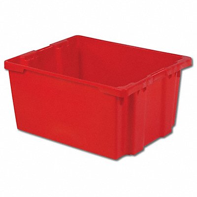 Stk and Nest Ctr Red Solid Polyethylene