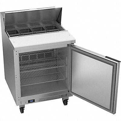 Refrigerator Silver 45-3/8 in Overal H