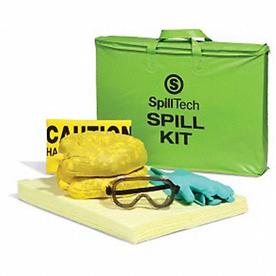 HazMat Tote Spill Kit 5 gal Drum Green