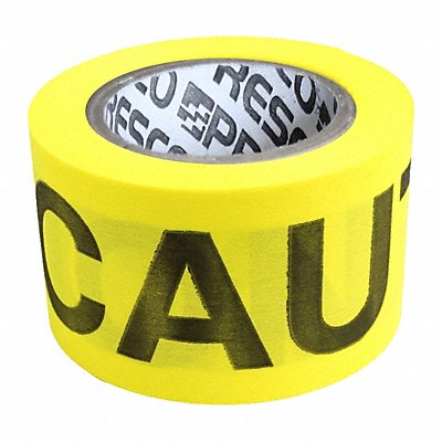 Barricade Tape Yellow 2 in Tape W.