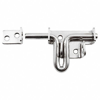 Gate Latch 1-37/64 in W Silver