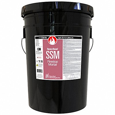 Fire Barrier Mortar Pail 6 gal