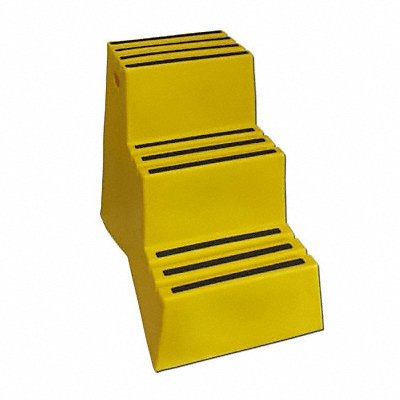 J4025 Step Stand 3 Steps Polyethylene Yellow