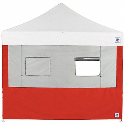 Food Booth Sidewall Red 10 ft W 10 ft H