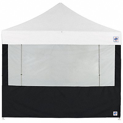 Food Booth Sidewall Black 13 ft H