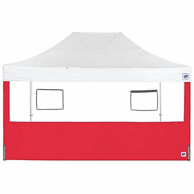 Food Booth Sidewall Red 15 ft W 15 ft H