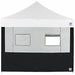 Food Booth Sidewall Black 8 ft W 8 ft H