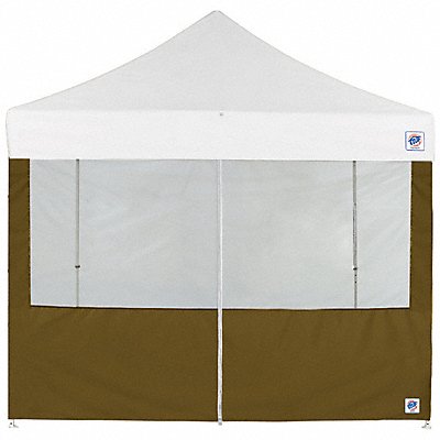 Food Booth Middle Zipper Sidewall Green