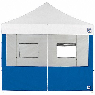 Food Booth Middle Zipper Sidewall Blue