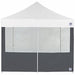 Food Booth Middle Zipper Sidewall Gray