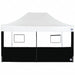 Food Booth Middle Zipper Sidewall Black