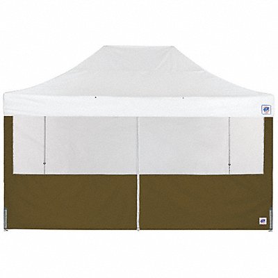 Food Booth Middle Zipper Sidewall Green