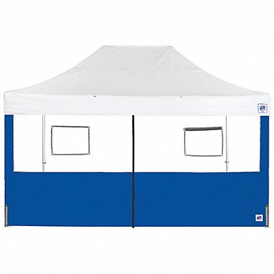 Food Booth Middle Zipper Sidewall Blue