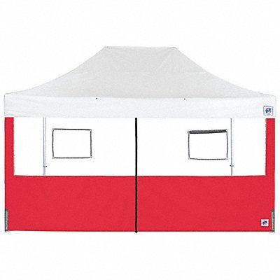 Food Booth Middle Zipper Sidewall Red