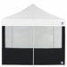 Food Booth Middle Zipper Sidewall Black