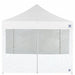 Food Booth Middle Zipper Sidewall White