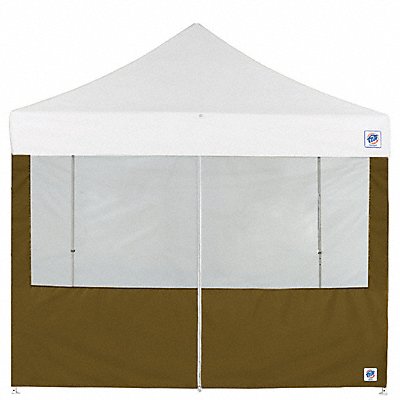 Food Booth Middle Zipper Sidewall Green