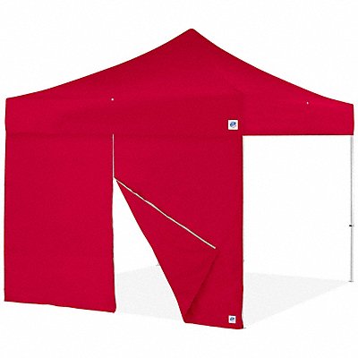 Food Booth Middle Zipper Sidewall Red