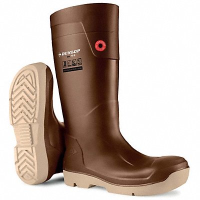 Rubber Boots Beige/Brown Size 13 PR