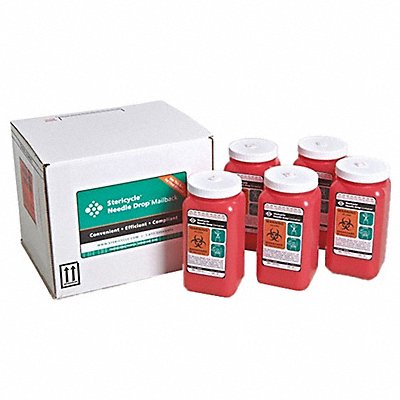 Sharps Mailback System 1/4 gal Red