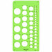 Stencil/Drawing Template Circle Arrw PVC