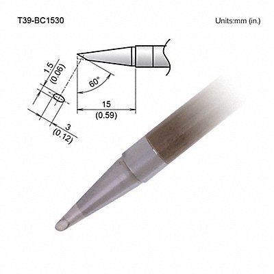 Tip 1.5mm/60Deg X 15mm FX-9701/9702