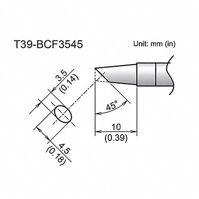 Tip 3.5mm/45Deg X 10mm FX-9701/9702