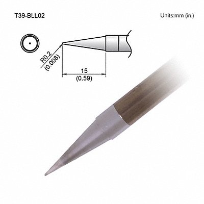 TIP CONICAL R0.2 X 15MM FX-9701/9702