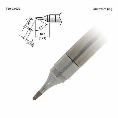 Tip 1 X 2mm/60Deg X 10.5mm FX-9701/9702