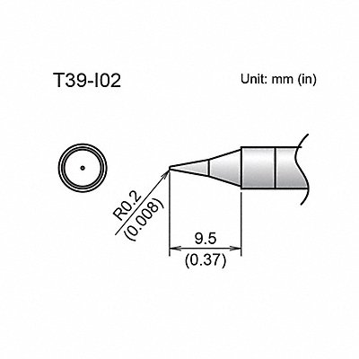 TIP CONICAL R0.2 X 9.5MM FX-9701/9702