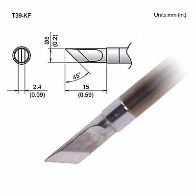 TIP KNIFE 5MM/45DEG X 15MM FX-9701/9702