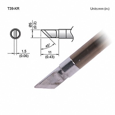 Tip Knife 5mm/45Deg X 11mm FX-9701/9702