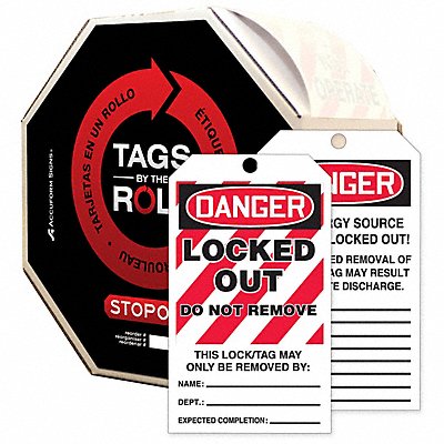 Danger Tag By The Roll 6-1/4X3 PK100